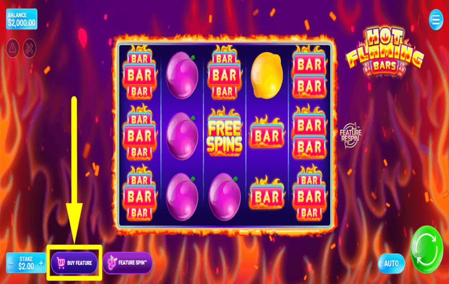 Flaming Bars ZAHLEN SIE FÜR ZUSÄTZLICHE SPINS.