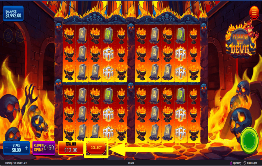 Flaming Hot Devil HOLEN SIE SICH DEN PREIS.