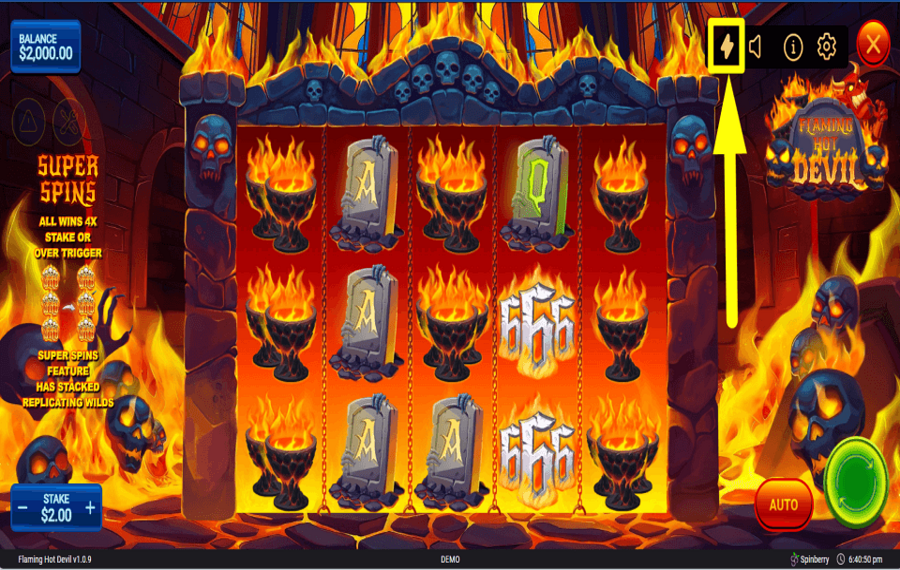 Flaming Hot Devil KONTROLLIERE DEIN TEMPO.