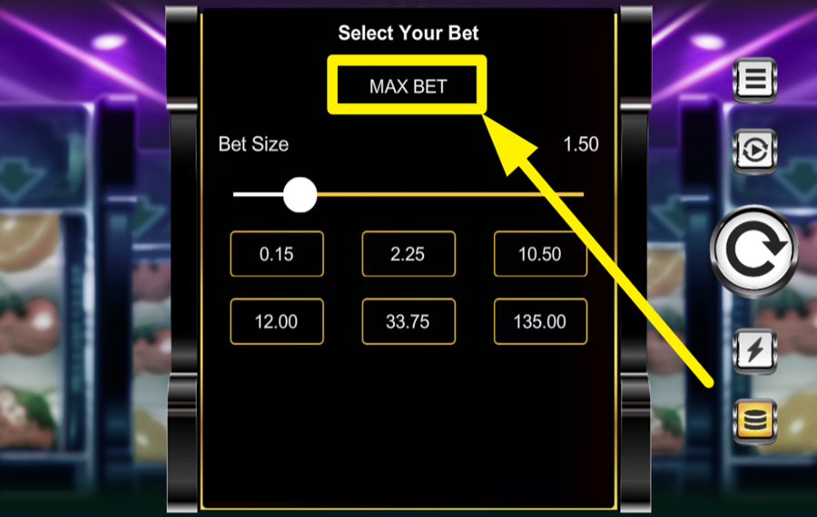 Flanagans Riches Multiplier Retro Roller ÉTABLIR LA LIMITE DE MISE LA PLUS ÉLEVÉE.