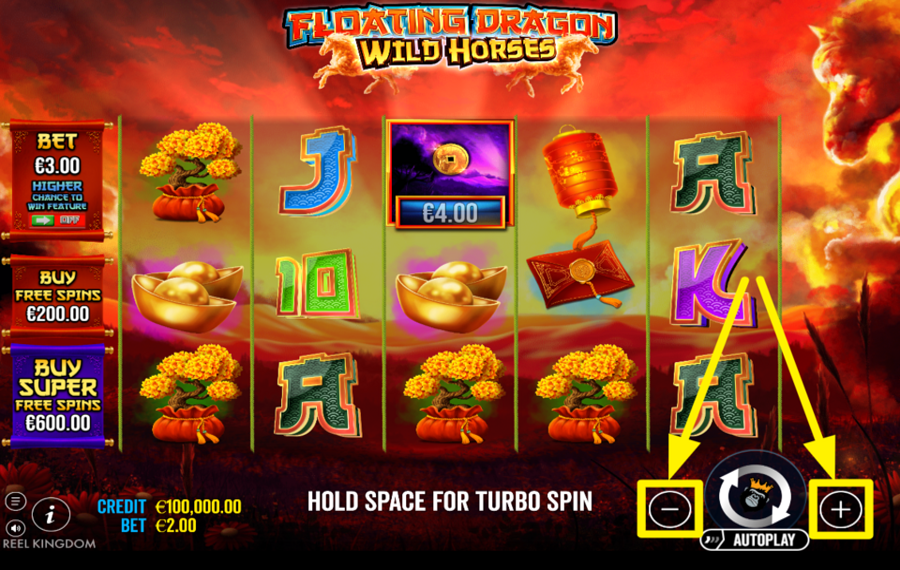 Floating Dragon Wild Horses INDIQUEZ VOTRE MISE.