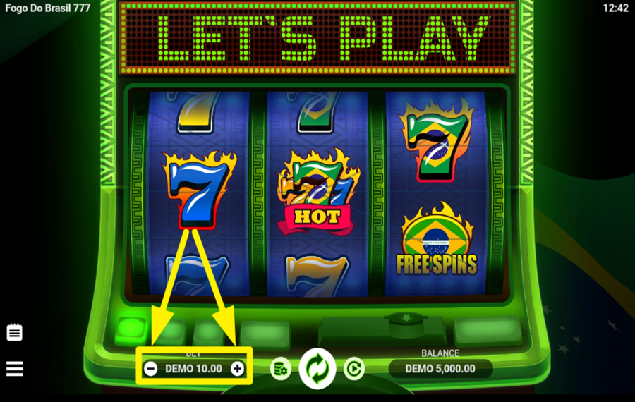 Fogo Do Brasil 777 Weisen Sie einen Einsatzwert zu.