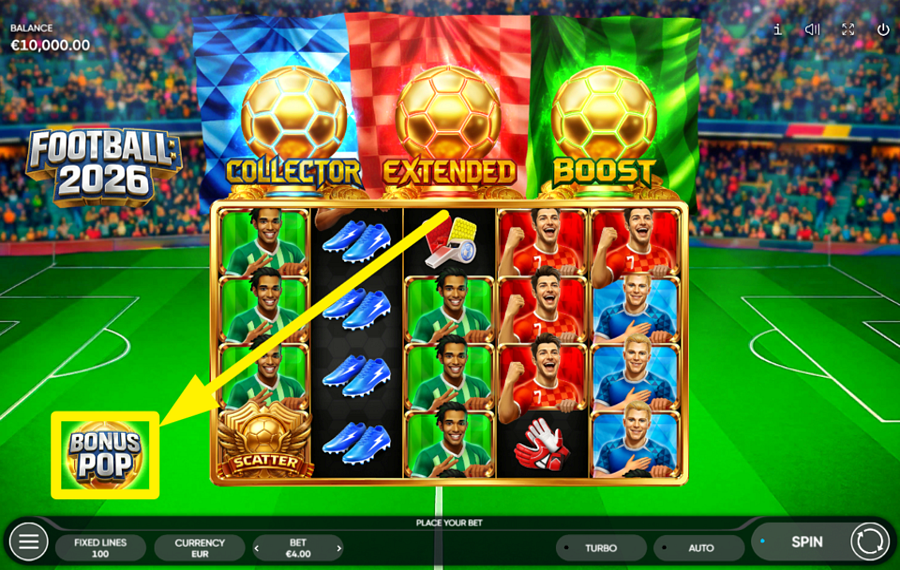 Football 2026 UNLOCK THE BONUS GAME.