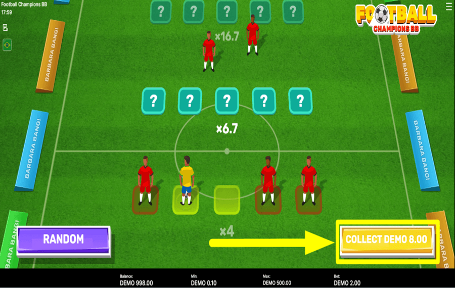 Football Champions BB PACK YOUR PRIZE.