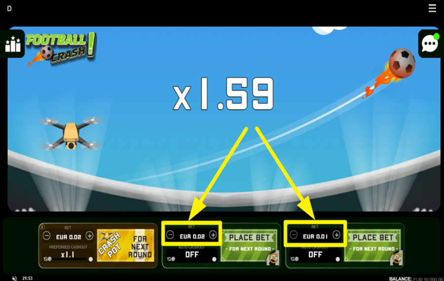 Football Crash ВЫБЕРИТЕ СВОЮ СТАВКУ.