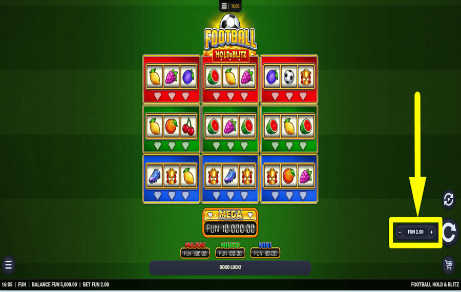 Football Hold and Blitz 賭け金を投じよう。
