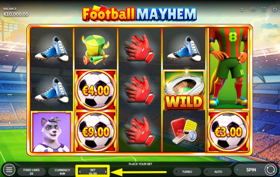 Football Mayhem SPECIFICA LA TUA SCOMMESSA.