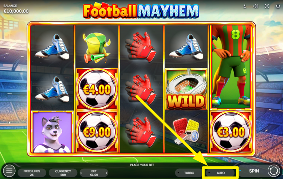 Football Mayhem AVVIA I CENTRI AUTOMATICI.