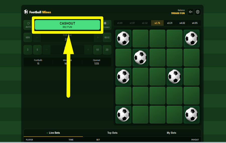 Football Mines NEHMEN SIE DEN PREIS AN.