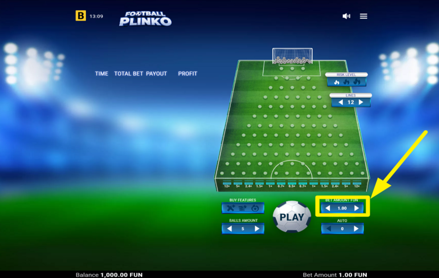 Football Plinko ОПРЕДЕЛИТЕ СВОЮ СТАВКУ.