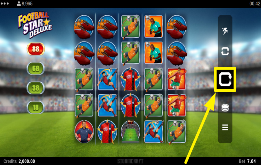 Football Star Deluxe INICIAR UN GIRO.