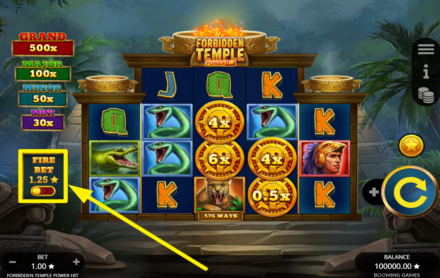 Forbidden Temple Power Hit УВЕЛИЧЬТЕ СВОИ ШАНСЫ НА ВЫИГРЫШ.