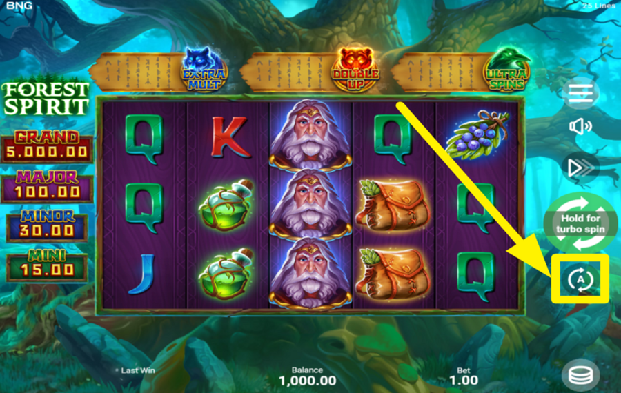 Forest Spirit USE AUTOMATED SPINS.