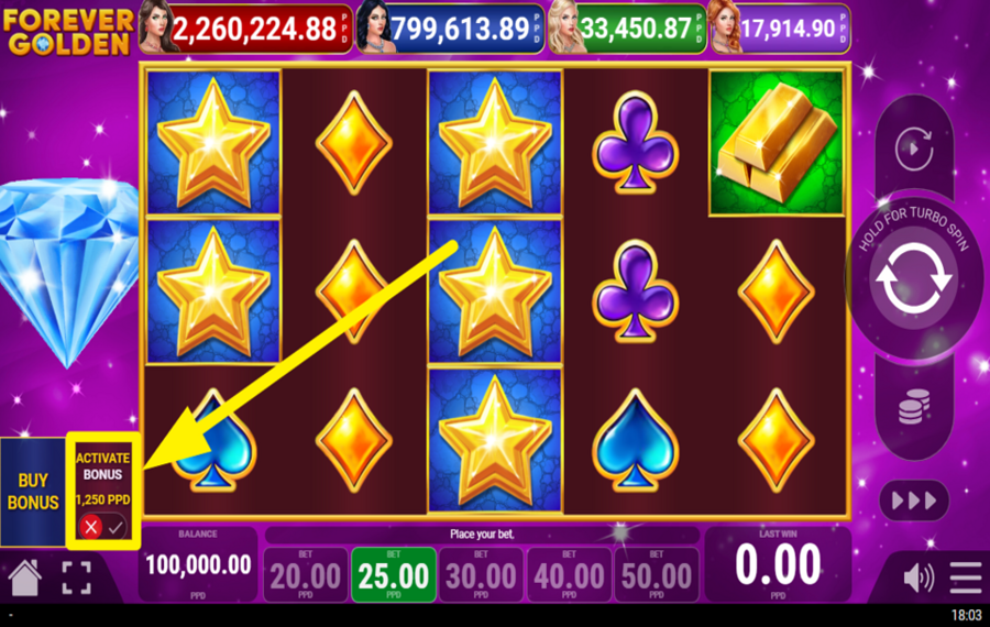 Forever Golden УВЕЛИЧЬТЕ СВОЮ СТАВКУ.