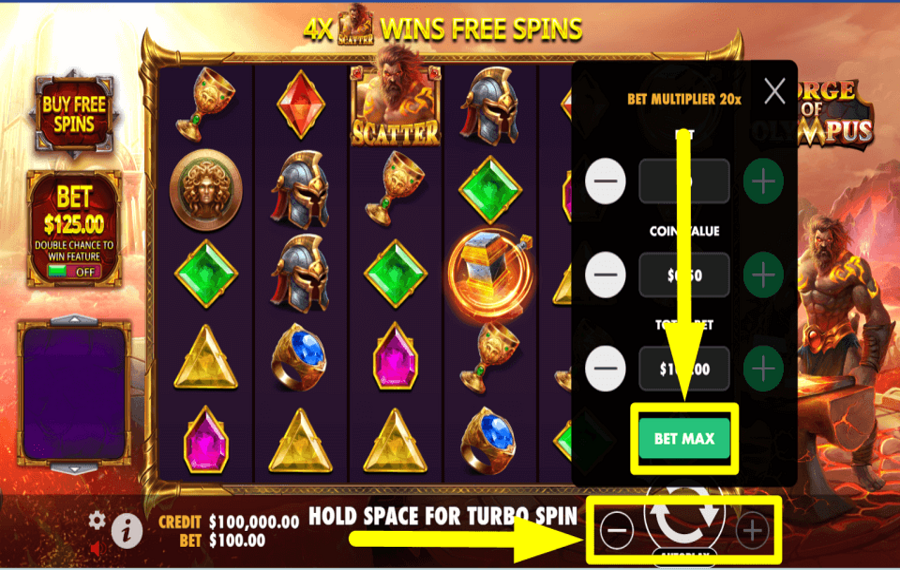 Forge of Olympus STAKE THE MAXIMUM AMOUNT.