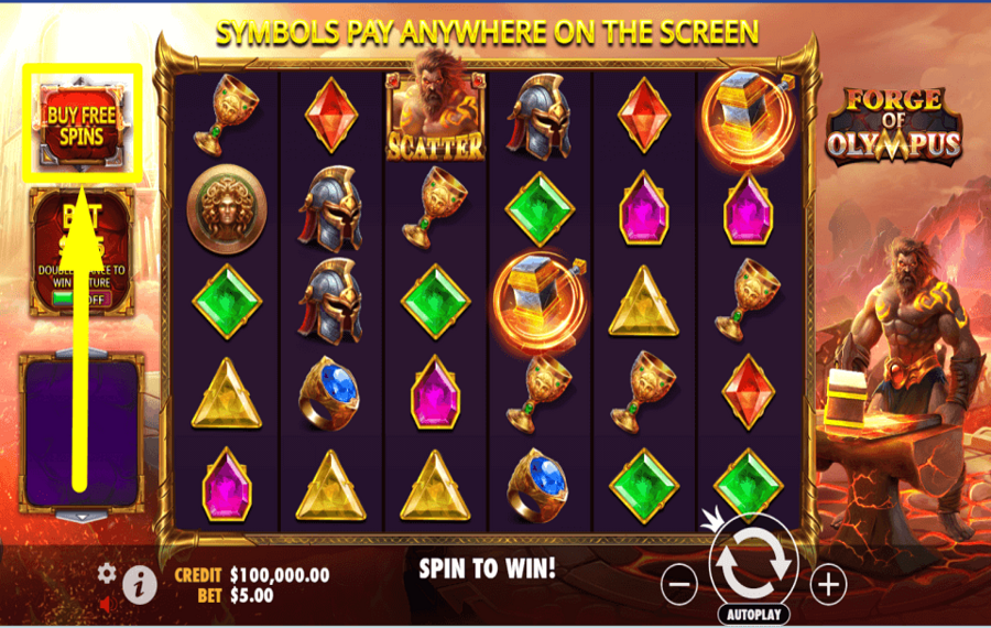 Forge of Olympus SHOP FOR SPINS.