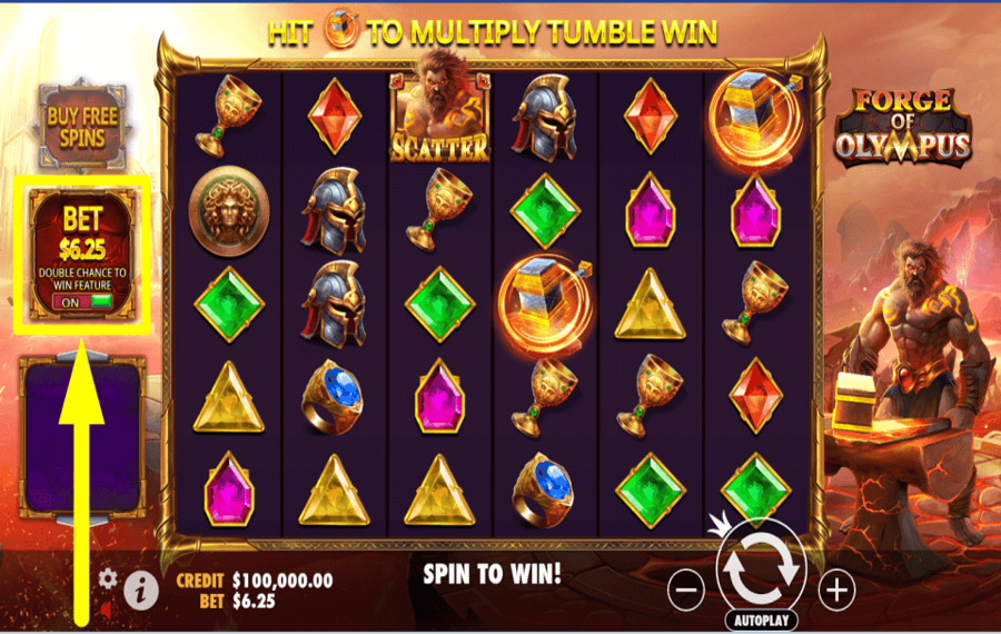 Forge of Olympus SEIZE YOUR CHANCE.