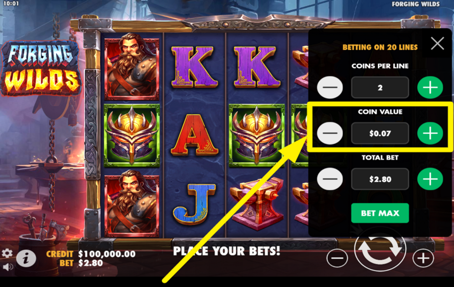 Forging Wilds DETERMINAR EL VALOR DE LA MONEDA.