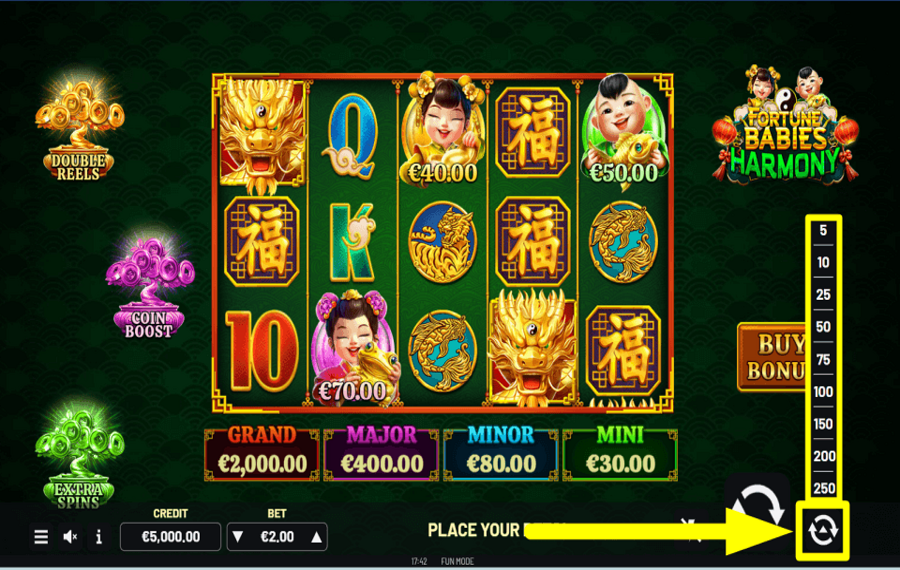 Fortune Babies Harmony РАССМОТРИТЕ ВОЗМОЖНОСТЬ ВКЛЮЧЕНИЯ АВТОИГРА.