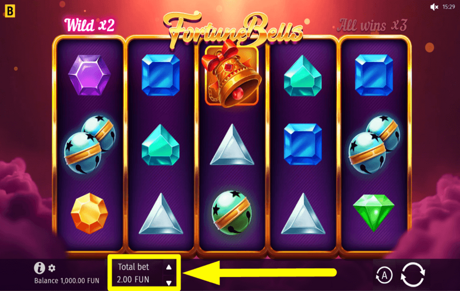 Fortune Bells CHOOSE YOUR BET.