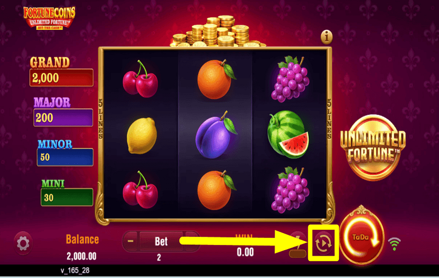 Fortune Coins Unlimited Fortune ПРОДОЛЖИТЬ В АВТОМАТИЧЕСКОМ РЕЖИМЕ.