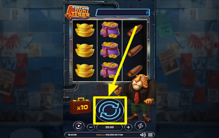 Fortune Don Tiger SPIN THE REELS.