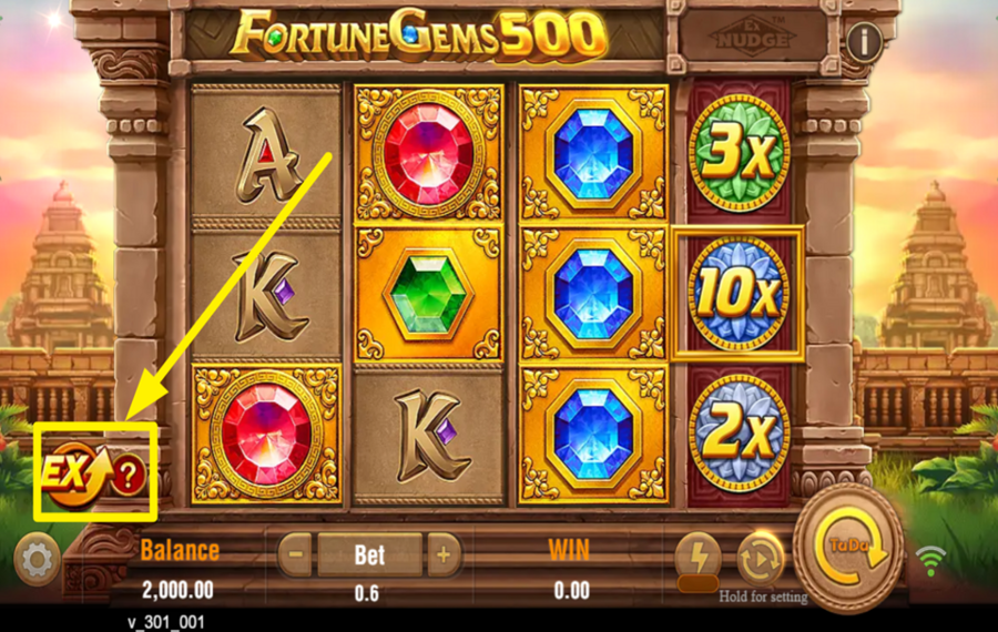 Fortune Gems 500 TAKE ADVANTAGE OF THE EXTRA BET.