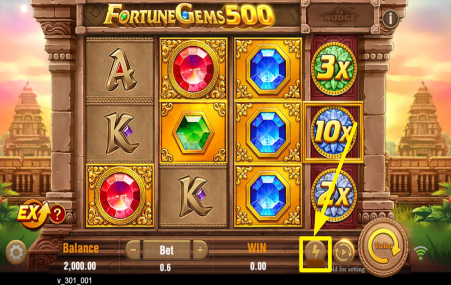 Fortune Gems 500 ACCELERATE THE SPINS.