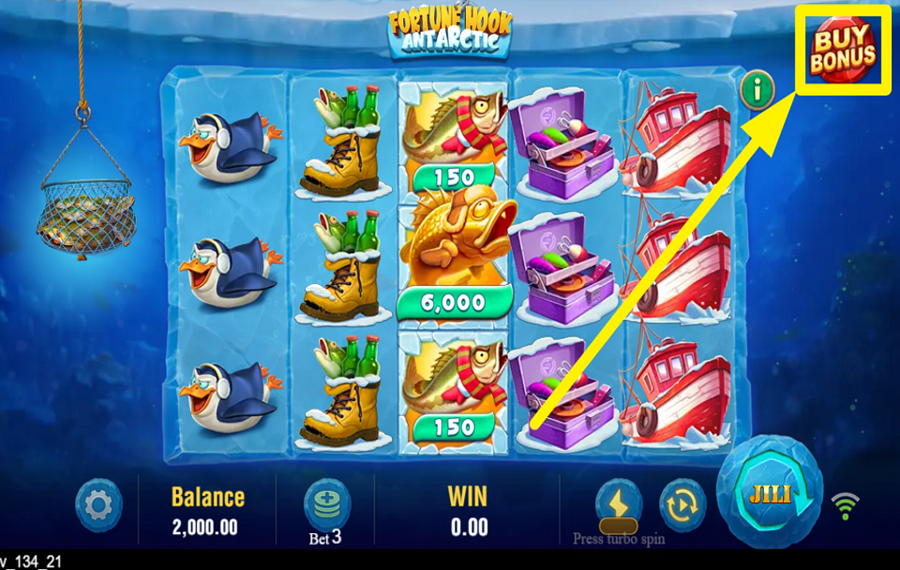 Fortune Hook Antarctic БЕСПЛАТНЫЕ ВРАЩЕНИЯ, БОЛЬШЕ ВЫИГРЫШЕЙ?