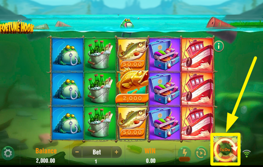 Fortune Hook Machen Sie mit beim Drehen.