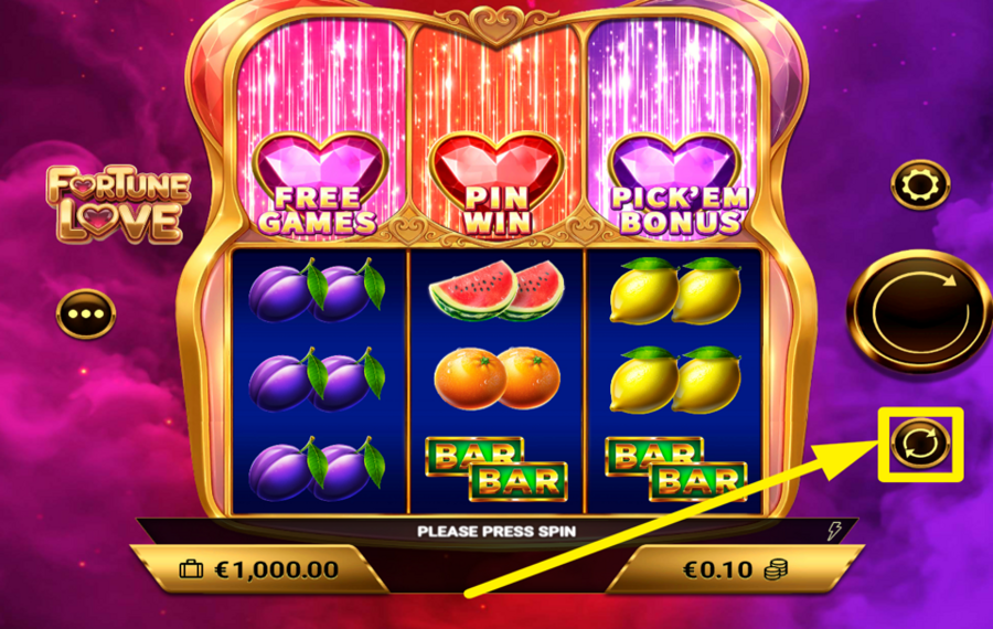 Fortune Love UTILIZZA LA RIPRODUZIONE AUTOMATICA.