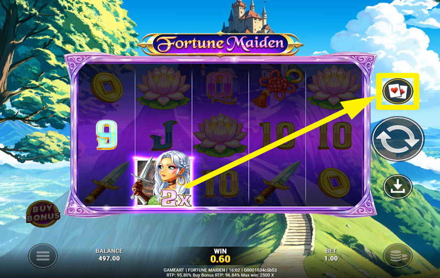 Fortune Maiden METTEZ VOTRE GAIN EN JEU.