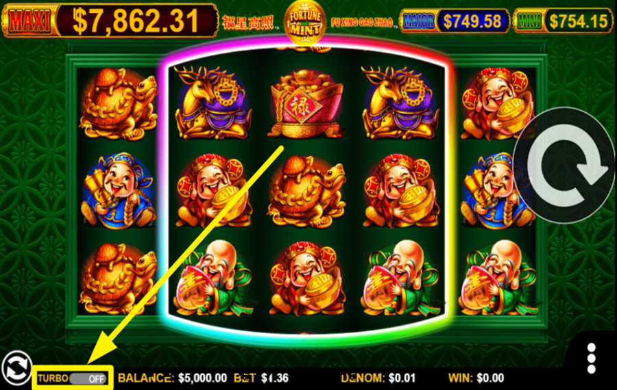 Fortune Mint Fu Xing Gao Zhao AUMENTA LA VELOCITÀ.