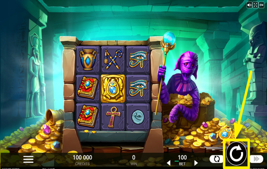 Fortune Mummy SPIN FOR SUCCESS!