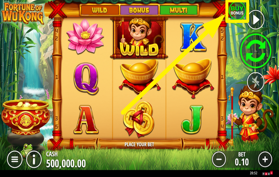Fortune of Wu Kong GRAB A BONUS!
