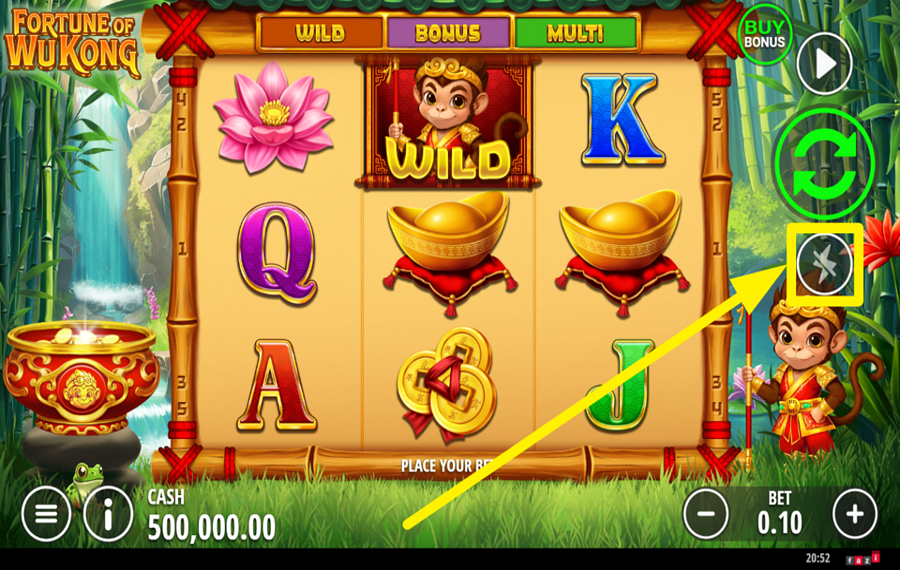 Fortune of Wu Kong SPEED UP THE ACTION.