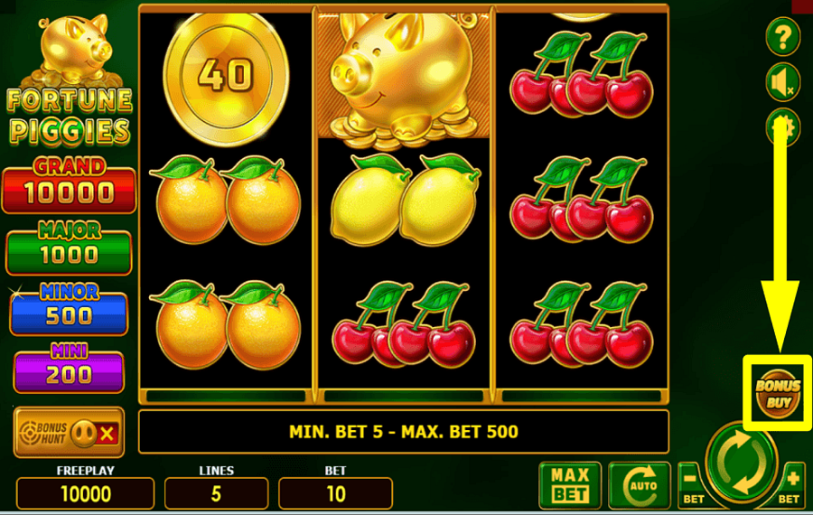 Fortune Piggies DÉCLENCHEZ LE BONUS.