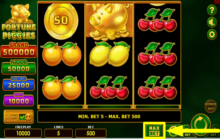 Fortune Piggies AUGMENTEZ LES ENJEUX.