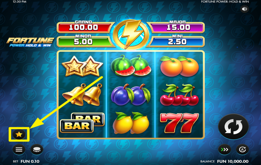 Fortune Power Hold and Win GRAB A BONUS!