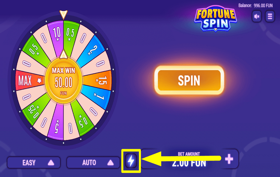 Fortune Spin KONTROLLIEREN SIE DAS TEMPO.