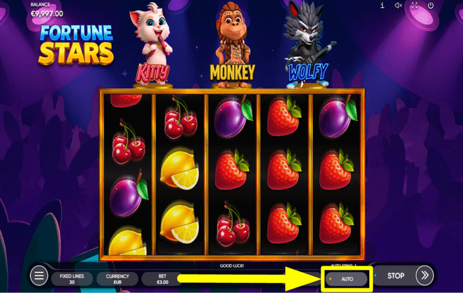 Fortune Stars CHOISISSEZ LA LECTURE AUTOMATIQUE.