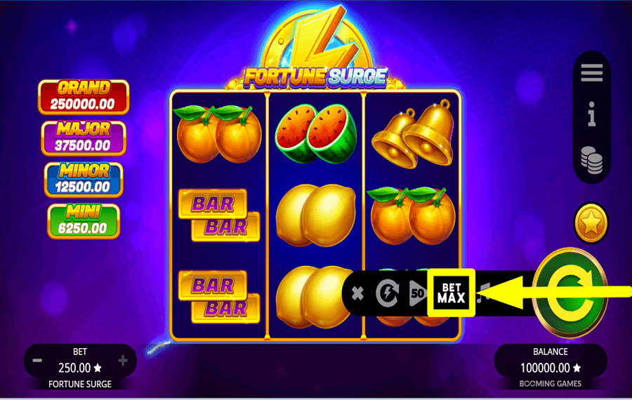 Fortune Surge METTEZ PLUS DE PIÈCES.