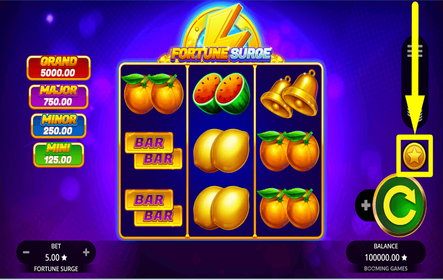 Fortune Surge ACHETEZ DES BONUS.