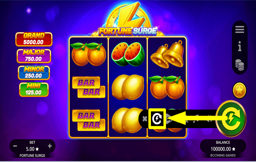 Fortune Surge ACCÉLÉREZ LE JEU.