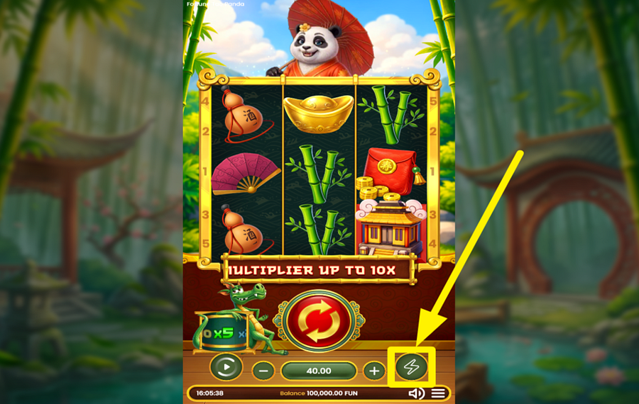 Fortune Tao Panda スピードを上げろ。