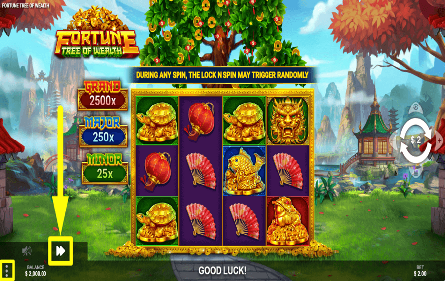 Fortune Tree of Wealth BESCHLEUNIGEN SIE DAS SPIEL.