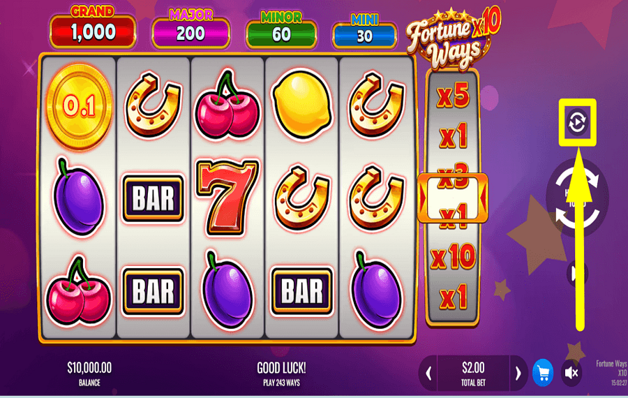 Fortune Ways x10 CONTINUA AUTOMATICAMENTE.