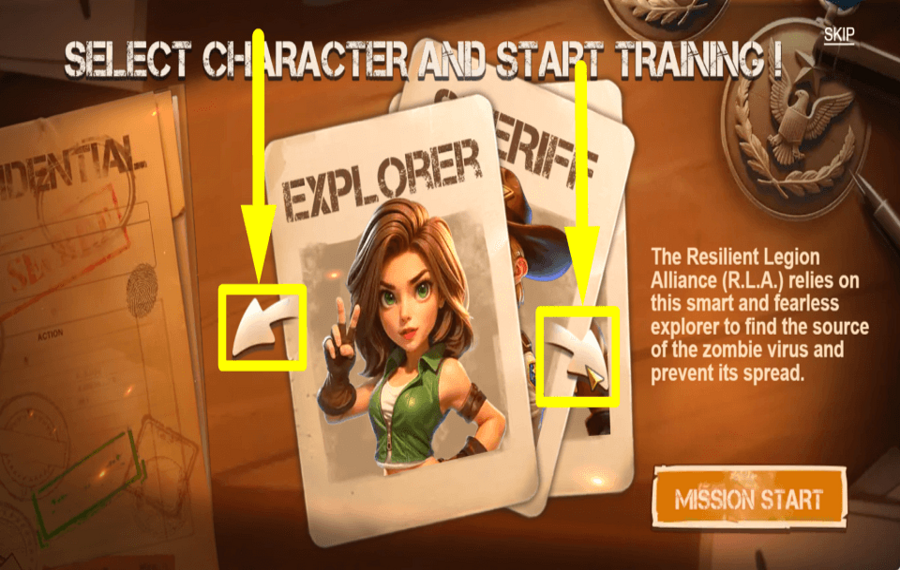 Fortune Zombie CHOISISSEZ UN PERSONNAGE.