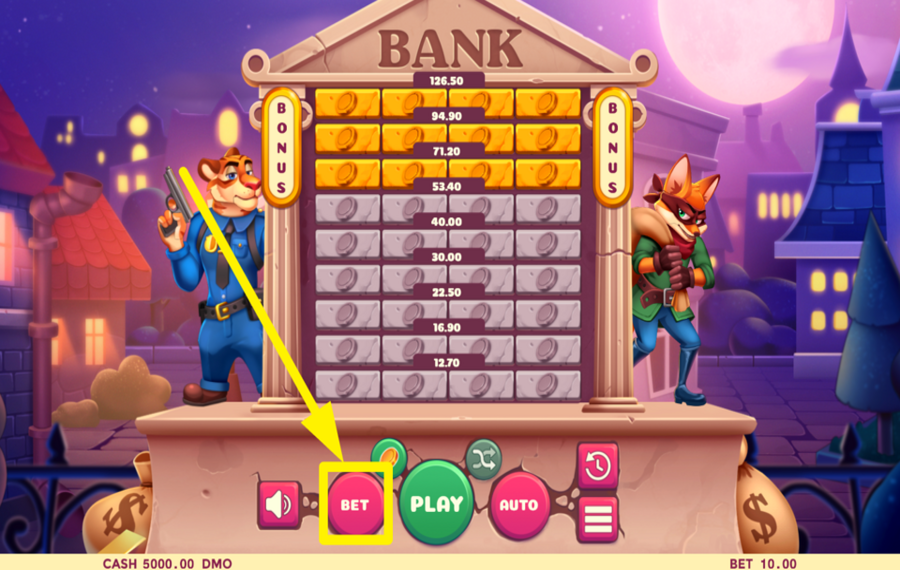 Fox Job SCEGLI L'IMPORTO DELLA TUA SCOMMESSA.