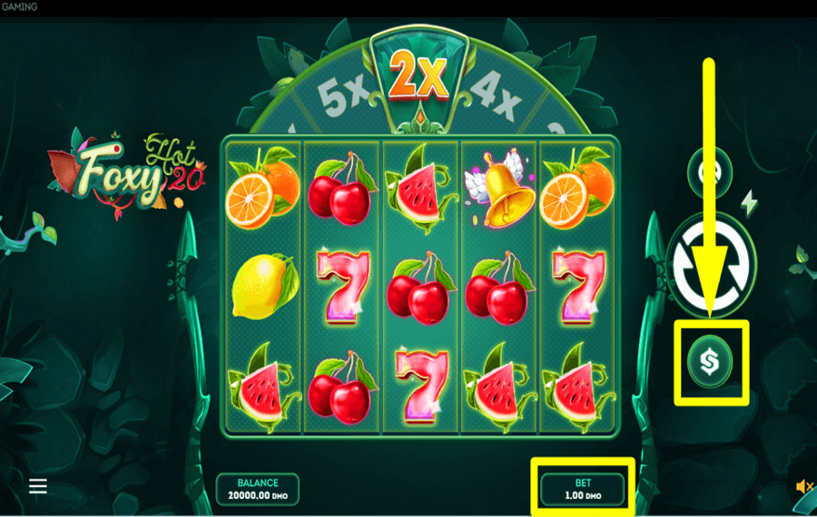 Foxy Hot 20 WÄHLEN SIE IHREN EINSATZWERT.